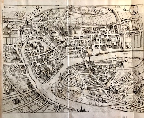 Merian Matthà¤us (1593-1650) Leodium. Liege. Lutich 1649 Francoforte 